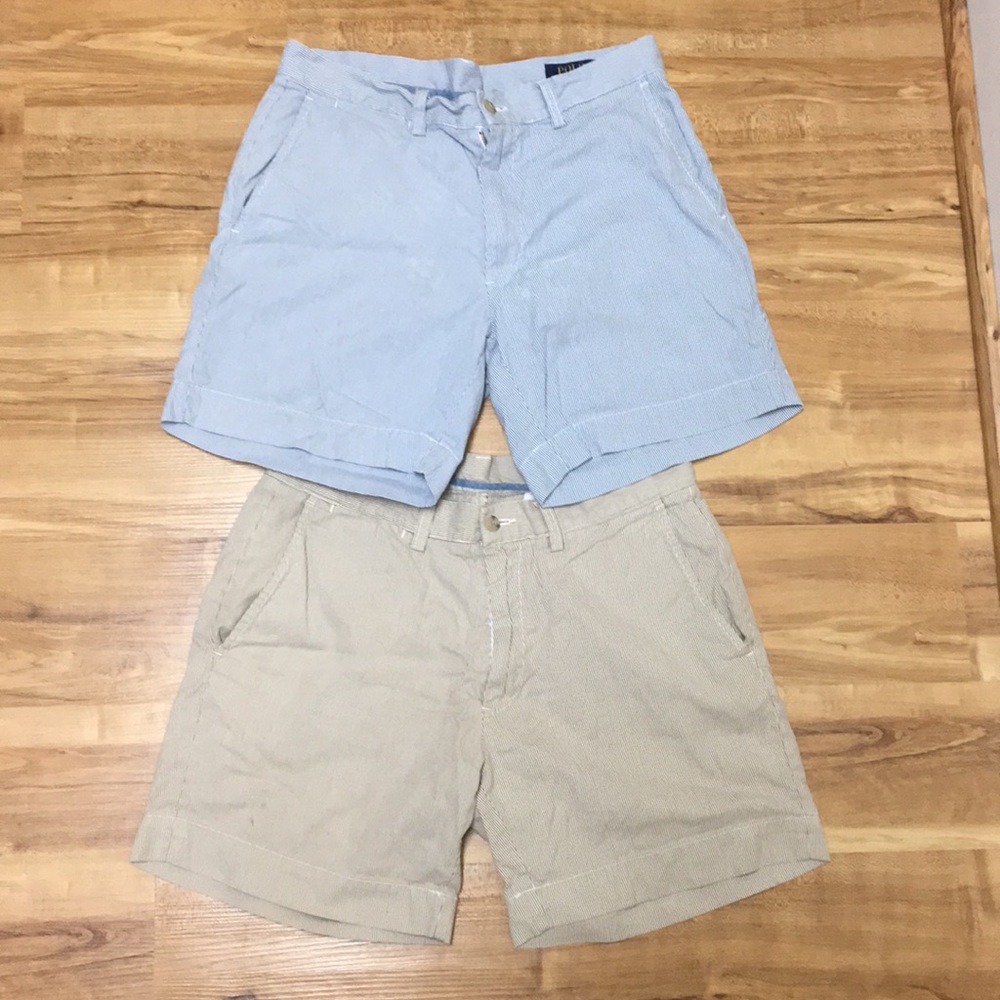 SET OF TWO! Polo 6” inseam shorts